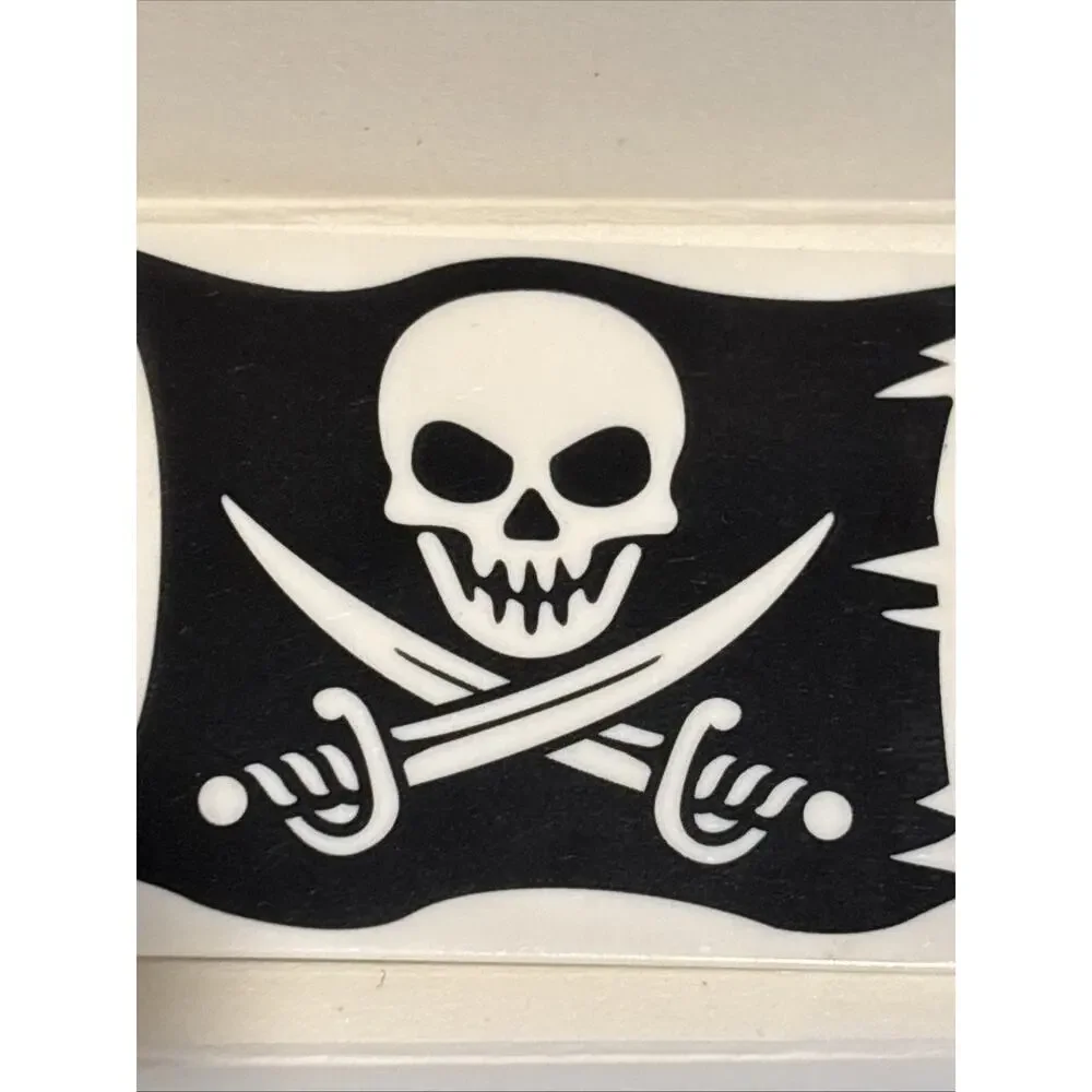 Lego The Brick Bounty Flag Jolly Roger 6x5 Skull & Crossed Cutlasses #2525pb008